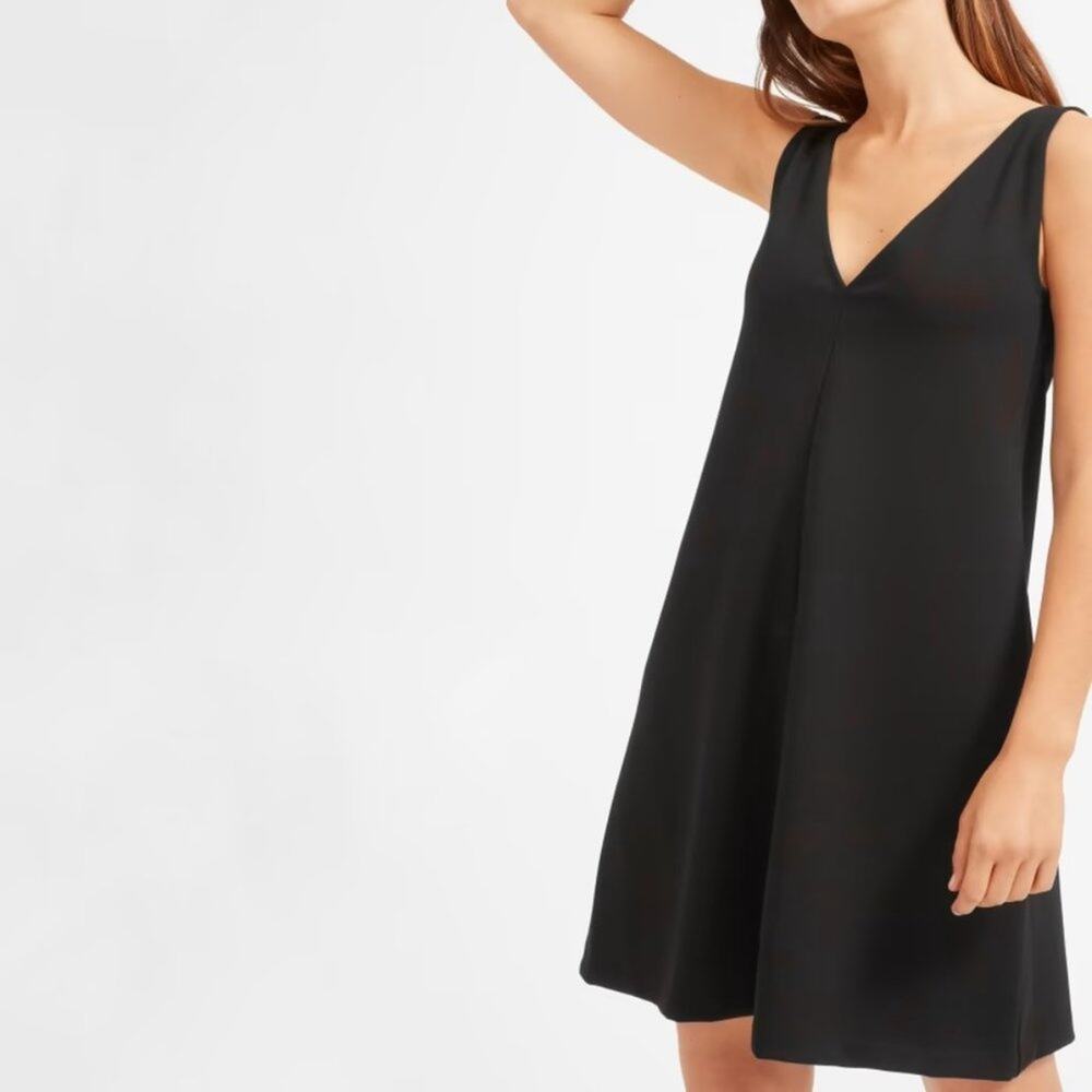 Everlane Size 2 The Deep V-Neck A-Line Dress | Size 2